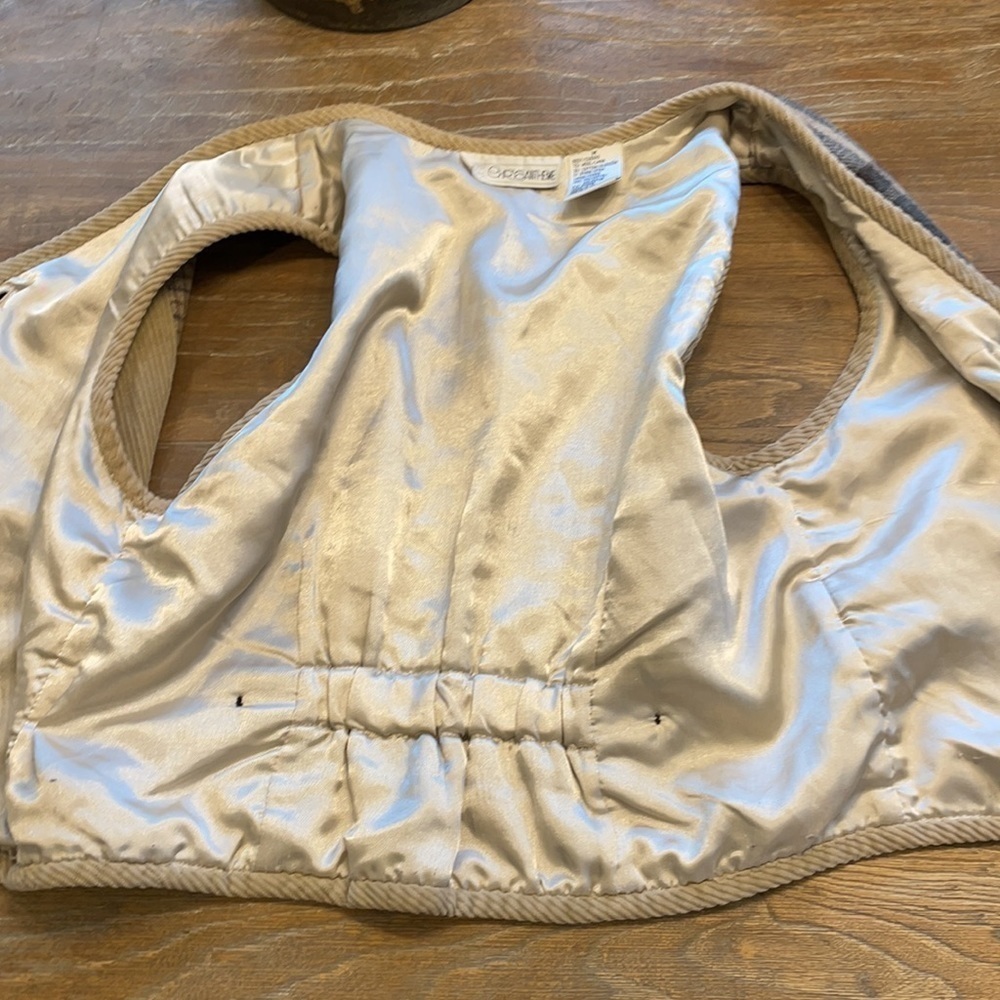 Vintage Wool and Corduroy Patchwork Vest - Picture 8 of 13